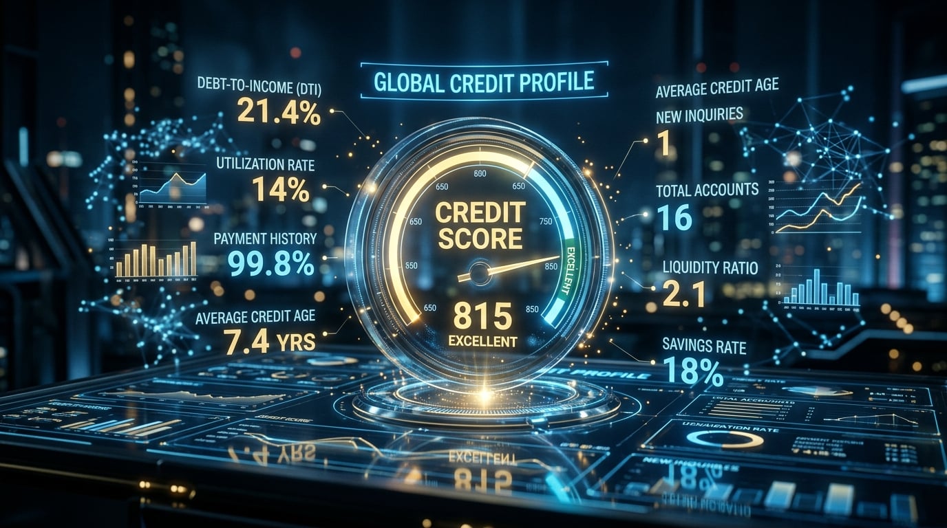 Scoring crediticio y rating bancario — dashboard fintech Dashboard de scoring crediticio y rating bancario para análisis financiero de PYME